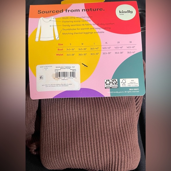 Kindly Yours Women's Seamless Rib Scoop Neck Thermal Top - Picture 2 of 9